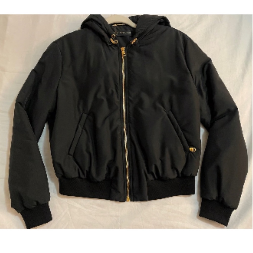 Authentic Versace bomber jacket with hood